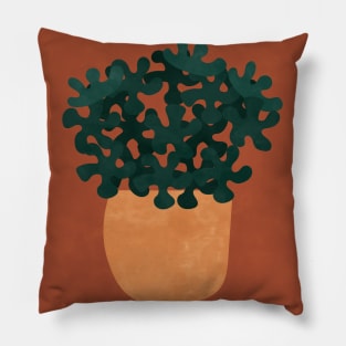 Potted Plant Boho Botanical Pillow