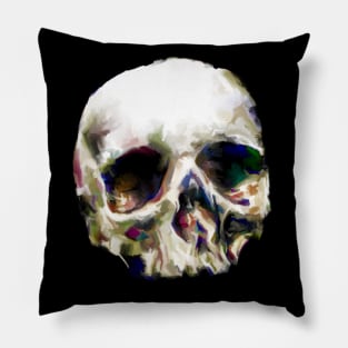 Head skull painting Pillow