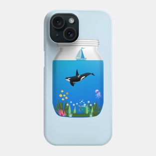 Sea world in a jar - Kawaii Phone Case