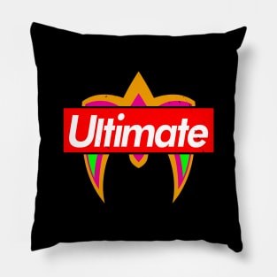 Ultimate Wrestler Retro 80's Pro Wrestling Warrior Icon Logo Parody Pillow