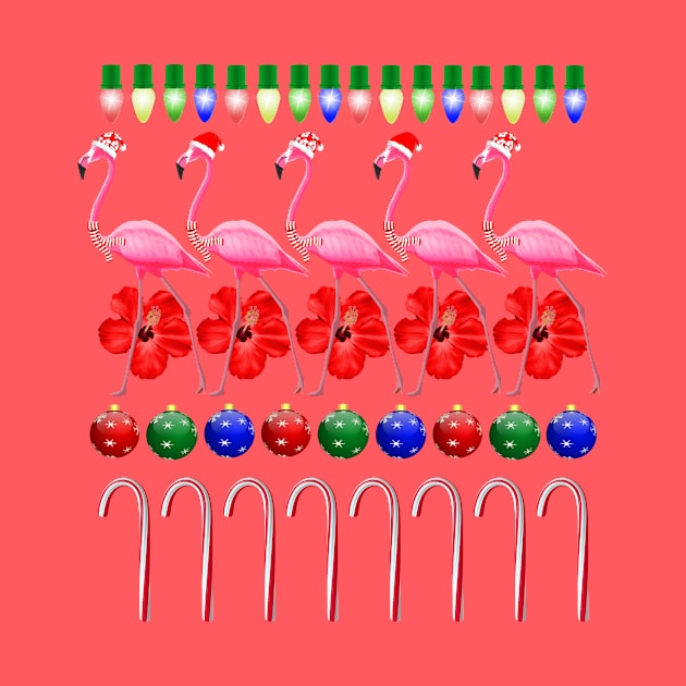 Ugly Christmas Pink Flamingo by macdonaldcreativestudios