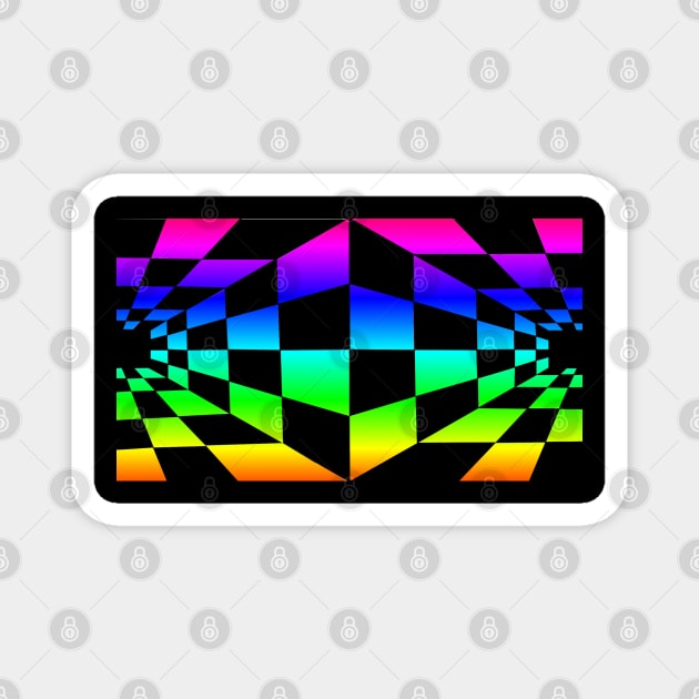 Colourful 3D Pattern Magnet by Mash75Art