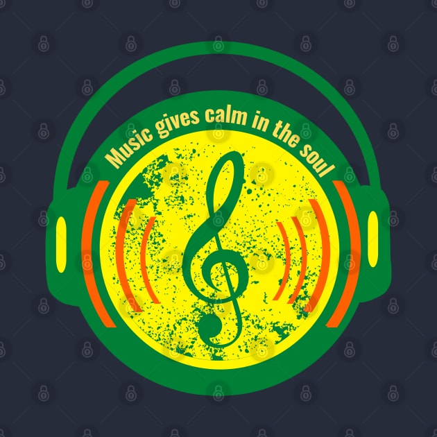 Music gives calm in the soul by Virtual Designs18