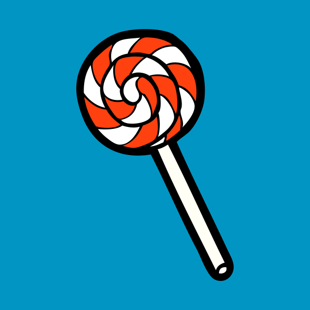 Red and white lollipop by evannave