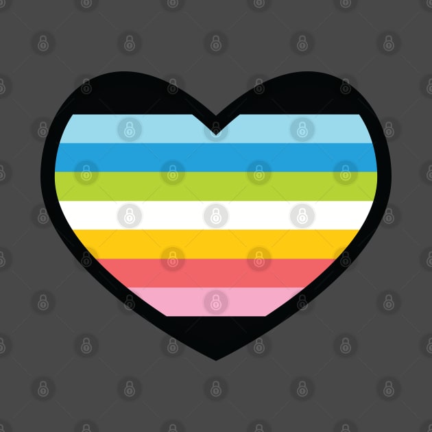 Queer Flag Heart by deadbeatprince typography