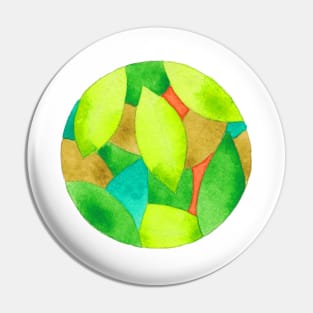 Circle of leaves Pin