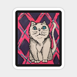 Geometric Cat #2 Magnet