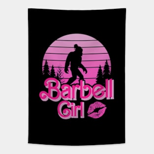 JUST A BARBELL Girl Tapestry