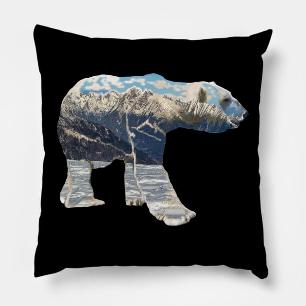 Tundra Polar Bear Pillow by imphavok