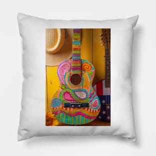 Poetry Guitar and American Banjo Pillow