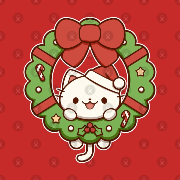 Kitty Christmas Wreath | Holiday by KiiroiKat