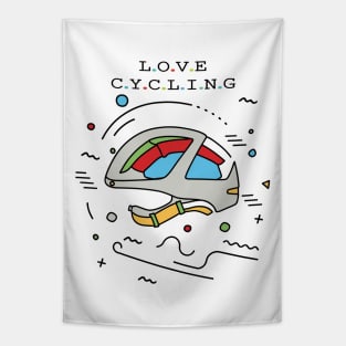 Love Cycling Tapestry