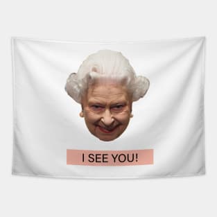 QUEEN ELIZABETH SEE YOU DESIGN 2 Tapestry