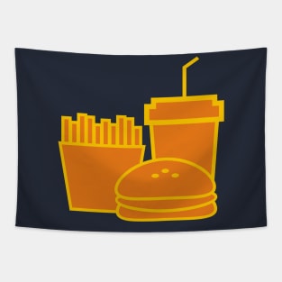 french fries, burger, drink Tapestry