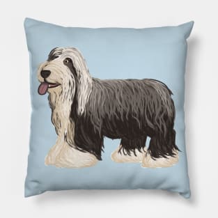 Bearded Collie (Large Design) Pillow