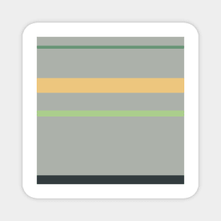 A selected confection of Greyish, Onyx, Oxley, Pale Olive Green and Pale Gold stripes. Magnet