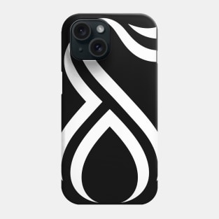 Large Delta White Phone Case