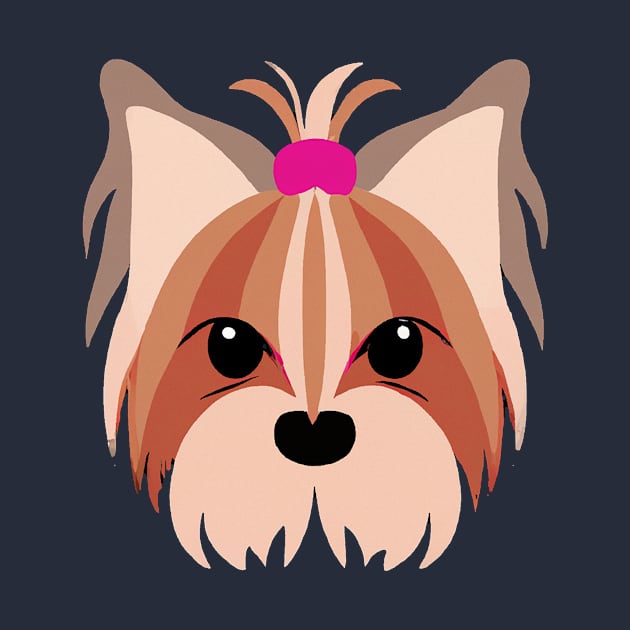 Yorkshire Terrier Pink Dog Lover Yorkie Retro by BetterManufaktur