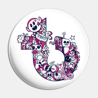 TB Doodle Icon Pin