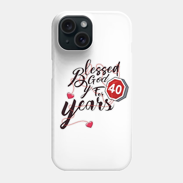 40th Birthday Phone Case by Deep Box