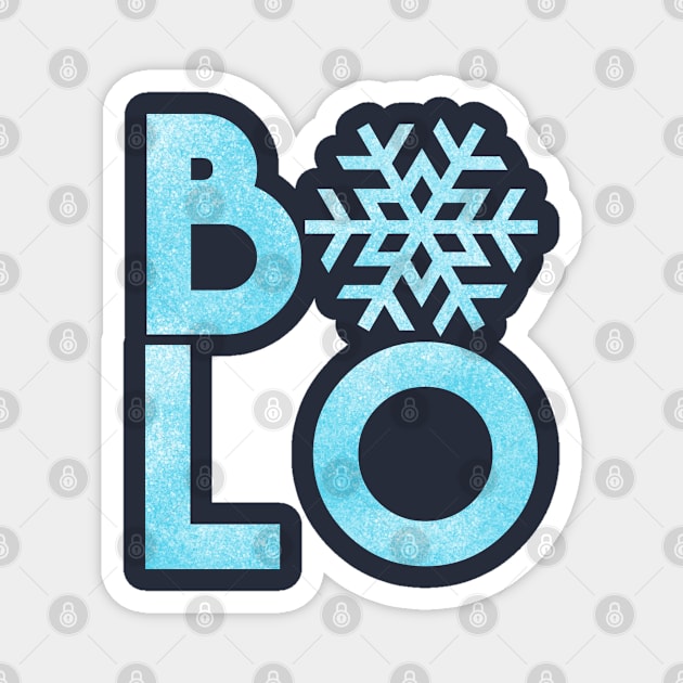 B-Lo Buffalo Snow Flake Magnet by JossSperdutoArt