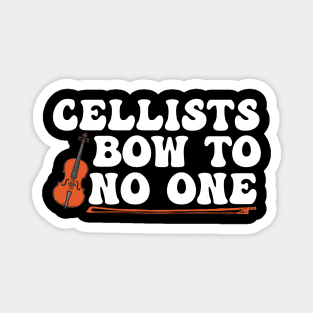 Funny Cello Player Quote Magnet