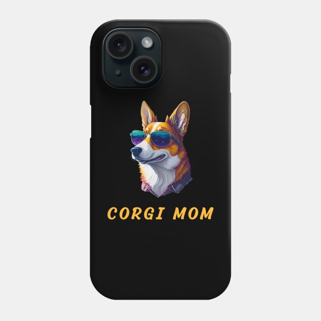 corgi mom Phone Case by vaporgraphic