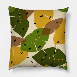 Abstract leaves Pillow