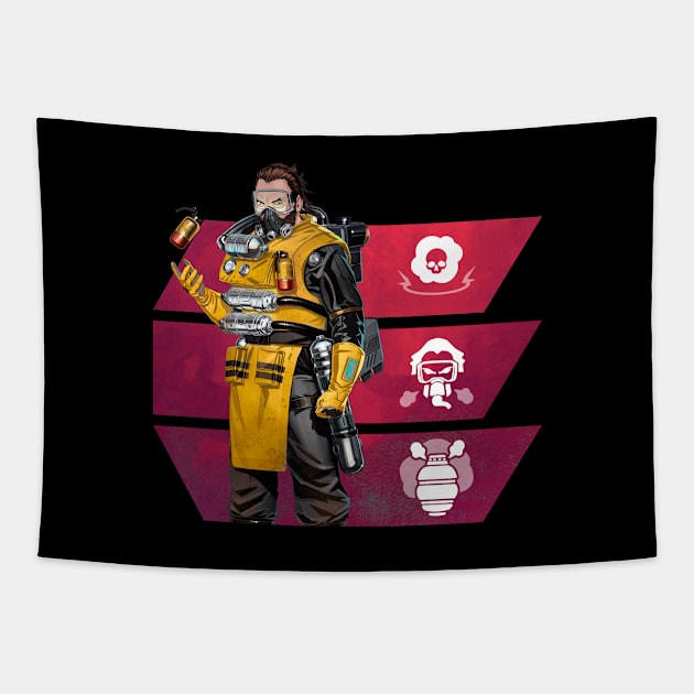 Caustic Apex Legends Tapestry by Paul Draw