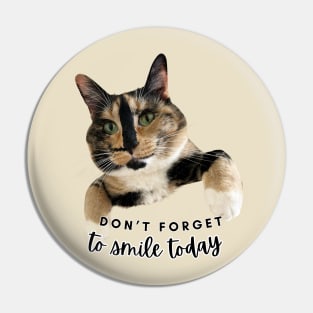 Snickers the smiling cat Pin