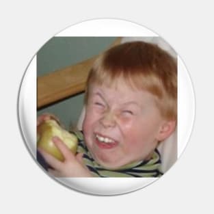 Funny Face Kid Meme Pin