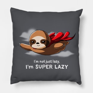 Cute Funny Sloth Lazy Animal Lover Quote Artwork Pillow