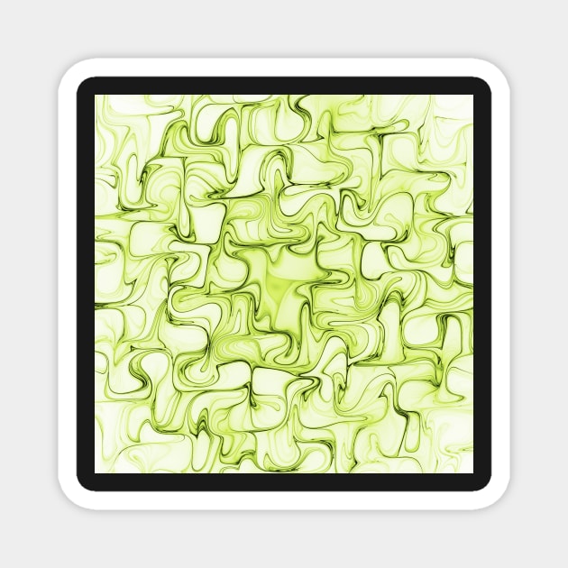 Green waves Magnet by krinichnaya