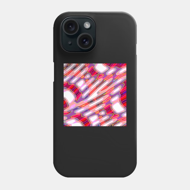 Purple Red Neon Lights Phone Case by SpieklyArt