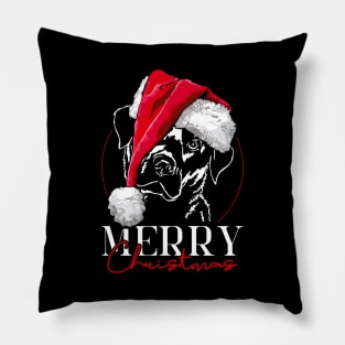 Funny Labrador Retriever Santa Merry Christmas dog lab mom Pillow