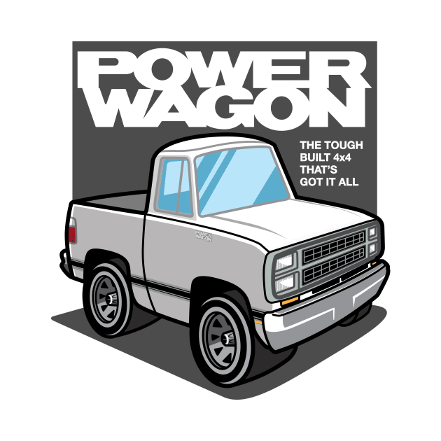 White - Power Wagon (1980) by jepegdesign