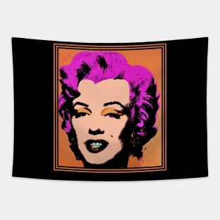 Marilyn Monroe Psychedelic Abstract Warhol Style Sketch Print Tapestry