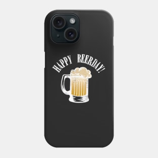 Funny Happy Beer Day Cake Mug Phone Case