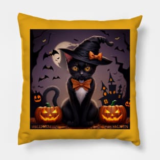 halloween cat Pillow