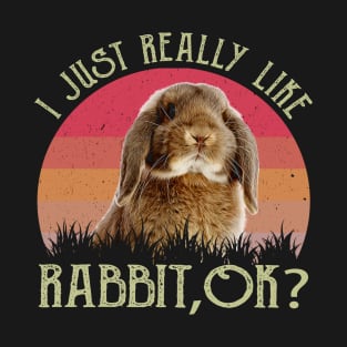 Bunny Love Chic Rabbit Tee for Animal Enthusiasts Everywhere T-Shirt