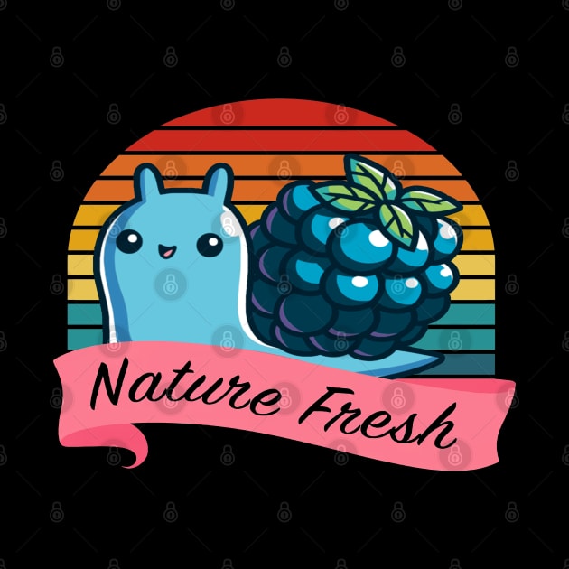 nature fresh  berries snail by penak sing maido