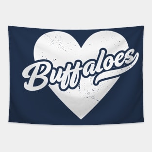 Vintage Buffaloes School Spirit // High School Football Mascot // Go Buffaloes Tapestry
