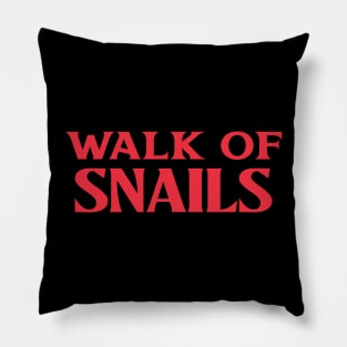 Walk of Snails Collective Animal Nouns Pillow