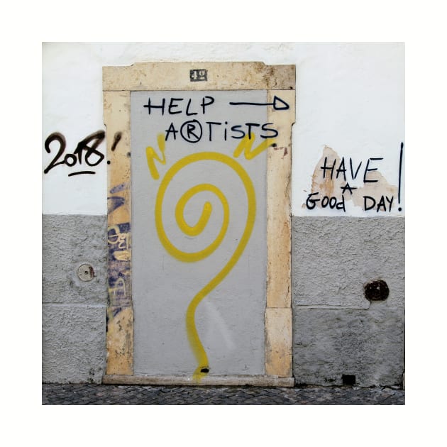 Help Artists - Have a good day! Graffiti by WesternExposure