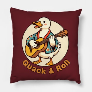 Rock and roll duck Pillow