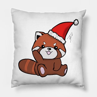 Red Panda Christmas Pillow