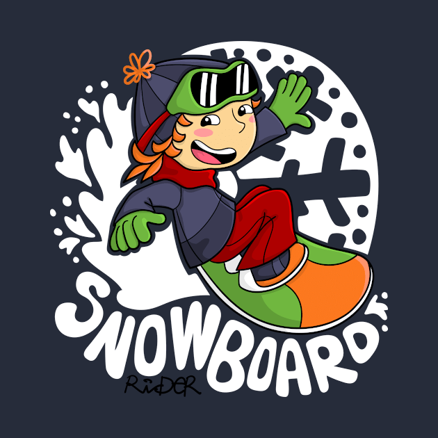 Snowboard rider flake by JoanaJuheLaju1