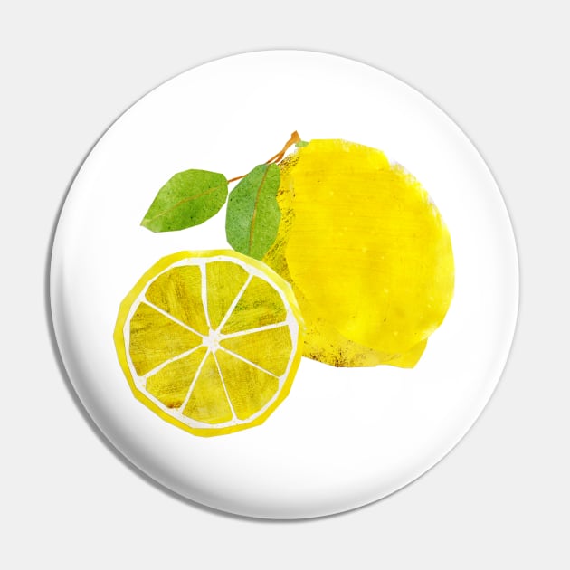 Lemon & slice Pin by Babban Gaelg