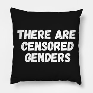 there are censored genders Pillow