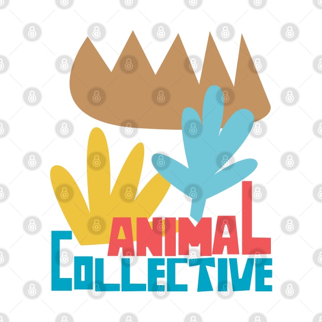 animal collective \ retro look fan art design by DankFutura